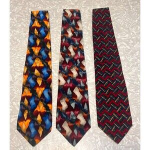JERRY GARCIA VTG Neckties Lot of 3 100% Silk Blue Mountain Dawn at the Ritz Carl